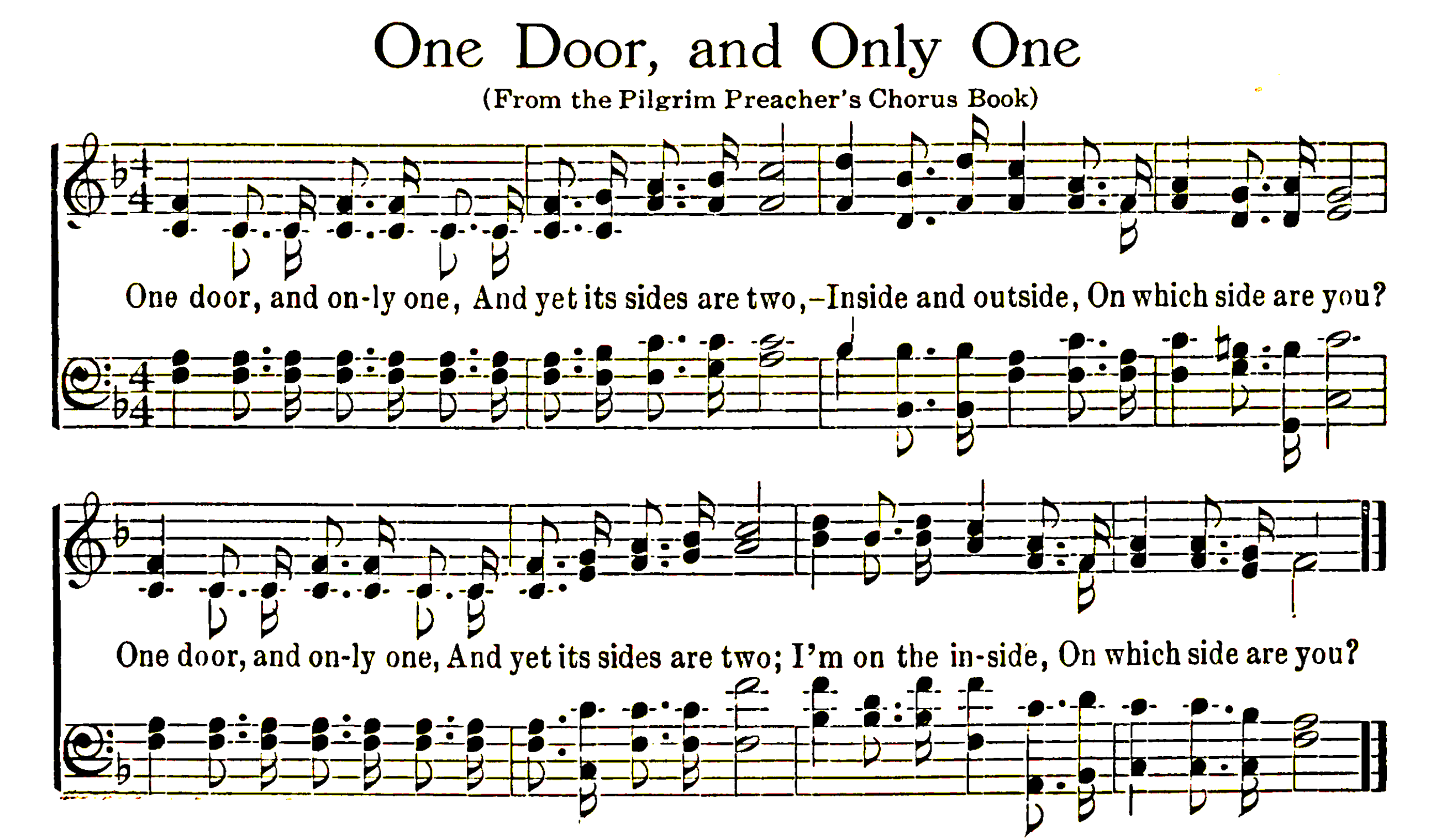 One Door and Only One song